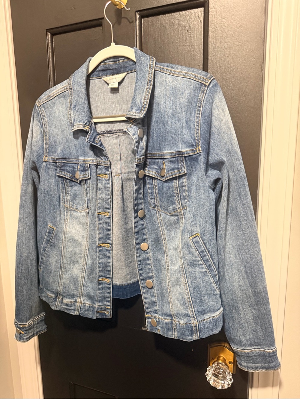 Classic Light Blue Denim Jacket - Women's Jean Coat